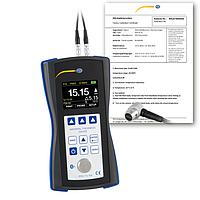 PCE TG 300-ICA Thickness Meter (0.65~600 mm; 2.5~60 mm; ISO Calibration Cert.)
