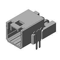 JAE Electronics MX81AL02NF3R370 Headers Connector Pin Header, 2-Position with Leg, 2.54mm Pitch, Key 3