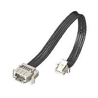 Samtec T1PS-04-28-GF-72.0-A-T3 Rectangular Cable Assemblies 1.00 mm Micro Mate Single Row Panel Mount Discrete Wire Cable Assembly, Terminal