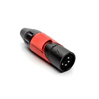 Amphenol Audio AX4MB2M Connectors 4P PIN M PLUG BLK W RED MRK SLEEVE