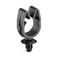 HellermannTyton 151-01788 MOC Clip MOC Clip, 19 mm, with 6.5mm Fir Tree, PA66HIRHSUV, Black, 3000/ctn