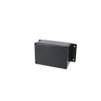 Bud Industries CU-4472-B Enclosures Econobox Diecast Aluminum Box with Mounting Bracket Black (4.8 X 2.3 X 3.2 In)