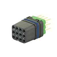 Eaton Souriau-Sunbank 8MQ2M1220UBES046 Modular Connectors - Push Pull MQuick module, sealed, with female straight PCB contacts, delivered with cap