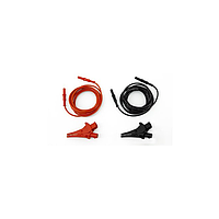 HT KIT2PRO15 Set Of 2 Banana-Banana Cables (3m Black/Red + 2 crocodiles Black/Red)