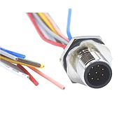 NorComp MPM12A08I12AF03 Sensor Cables / Actuator Cables M12 8P ML BRSS/NKL FRNT PG9 12 PIGTAIL