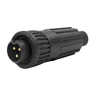 Switchcraft W6380-3PG-528 Standard Circular Connector Mini-Con-X Cable End, 3-pin 16, Male, Crimp, Bulk