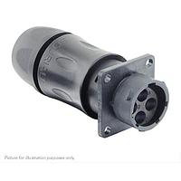 Eaton Souriau-Sunbank UTSX7JC104PW Receptacles Jam nut receptacle, with cable gland backshell, for 4 male contacts, IP68/69K, keying W