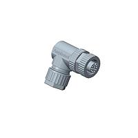 Amphenol LTW MSAS-05BFFA-SR7001 Sensor Cables / Actuator Cables M12 Circular Metric Connector, A Code, Metal, 4A, 05 pins, Female Connector, Female Contact, Right Angle, Screw Thread, Solder, Field Installable, F4.5 - F6.5mm, IP67 Mated