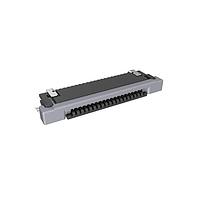 Amphenol FCI SFV20R-3STE1HLF Board Mount 0.50mm Flex Connector, SFV-R Series, 20 Position, Bottom Side Contact, Side Entry Surface Mount ZIF Connector, Halogen Free, Lead Free with Cable-Lock