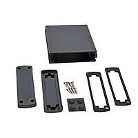 Bud Industries EXN-23354-BKP PCB Enclosure Extruded Aluminum Enclosure Black with Plastic Cover (1.4 X 4.5 X 4.7 In)