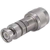 HUBER+SUHNER 32_BNC-N-50-51/1--_UE RF Adapters - Between Series BNC plug(m) to N plug(m)