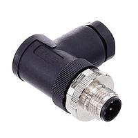 AMP Connectors - TE Connectivity T4113002031-000 Right Angle M12,MALE,RA,A CODE, 3P,PG9,GOLD