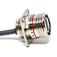 Amphenol Socapex USBFTV2SA2N03OPEN USB 2.0 Sealed Sq USB-A Rec .3m Cordset/Pigtail