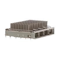AMP Connectors - TE Connectivity 2227249-3 Cage Assemblies 1x4 Cage Assy Bhnd Bzl zQSFP+