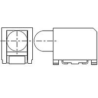 Dialight 591-3001-00-2HF LED Circuit Board Indicators 3MM PRISM R/G SMPL STRP HYS