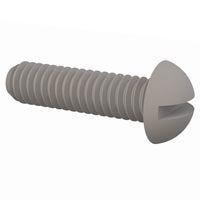 Essentra Components 010832R062 Round Slotted Round Slotted Screw, #8-32 Thread, 5/8 Lg