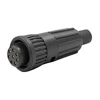 Switchcraft W6280-8SG-522 Standard Circular Connector Mini-Con-X Cable End, 8-pin #20, Female, Crimp, Bulk