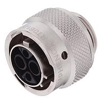 Amphenol SINE Systems RT06122SNH Connectors Plug, 4 (2+2) Position, Female, Shell Size 12