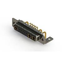 EDAC 630-13W3640-1TC Mixed Contact D-Sub Connectors Right-angle Power Combo D-Sub Connector