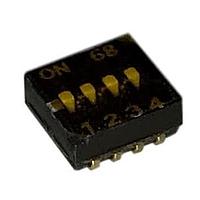 CTS Electronic Components 218-4LPSTJR DIP Switches 4 pos. low profile Btm Seal Tape J Bend
