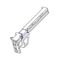 BIVAR CPCI-TGY-T Racks & Rack Cabinets TRNS CRD GUIDE T YLW 2.77" L, 0.118 SLOTW