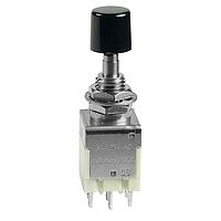 NKK Switches EB2085-BA Sealed DPDT ON-ON .315 BLK CAP 3A SOLDER LUG