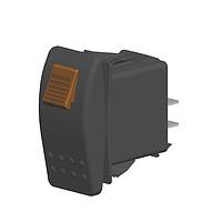 Carling Technologies V1E2SW0B-AZM00-0 Contura Sealed Rocker Switch V1E2SW0BAZM000