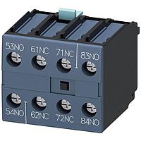 SIEMENS 3RH19211XA220MA0 Control Switches AUXILIARY BLK,2NO+2NC, LOC.DIGIT 5..8