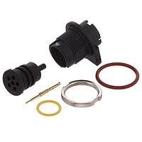 Amphenol Alden 331280 Connectors R Pnl Mnt PCB Tail 6 Pole 22 AWG