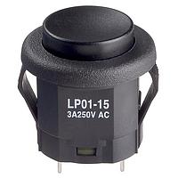 NKK Switches LP0115CMKW01A Wireless SPDT ON-(ON) 3A BLK SNAP-IN MOUNT