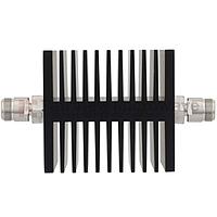 Fairview SA18NFNF50W-40  40 dB Fixed Attenuator N Female To N Female Directional Up To 18 GHz Rated To 50 Watts With Black Aluminum Heatsink Body