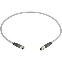 HARTING 21348081380060 Sensor Cables / Actuator Cables M8 A-code Double Ended Overmolded Cable Assembly, 3pin, straight male to straight female, PVC Gray, 6.0m