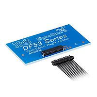 Hirose Electric DF53-3S-0.6H Shrouded Receptacle, 3pos., 0.6mm Pitch Small & Robust, Wire-to-Board Connecor