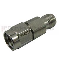 Fairview  SA4014-10  10 dB Fixed Attenuator 2.92mm Male To 2.92mm Female Up To 40 GHz Rated To 1 Watt With Passivated Stainless Steel Body
