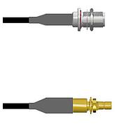Amphenol Custom Cable Q-1X03Q0008007i RF Cable Assemblies N-SJB/SMB-SJB RG58 7I