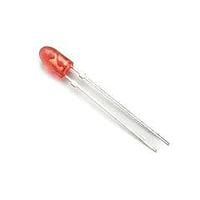 Broadcom HLMP-LG71-XZ0DD Single Color LEDs Lamp,4mm,AlInGaP,Red,40X100deg