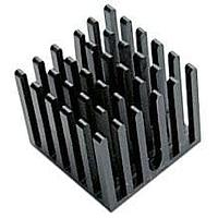Aavid 374124B00035G Component Heat Sink for Plastic BGA Packages, Black, 23x23x18mm, IC Pkg=23 x 23, Tape #35