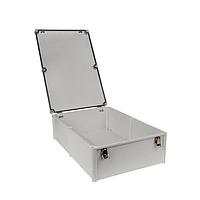 Bud Industries PTH-22762-LC Electrical Enclosures PC+10% Fiberglass Box, Self-Locking Latch and Clear Cover (22.1 X 15 X 7.1 In)