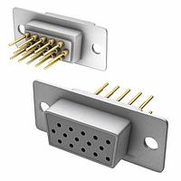 NorComp 780-M15-213R001 High Density D-Sub Connectors 15P HD FEMALE IP67 VERTICAL DIP SOLDER