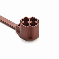HellermannTyton 157-00293 Cable Tie Mounts M8 Stud Mount Tie, 7.5" Tie, 80lb Tensile Strength, PA46, Brown, 1500/pkg