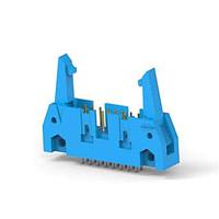 AMP Connectors - TE Connectivity 2-5499206-3 Shrouded UNIV HDR 16P VT BLU LARGE LATCH
