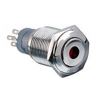 Bulgin MP0045/1D1RD220S Anti-Vandal Switches Vandal R LED 220VDC Monent Act Flat prof