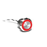 Bulgin MC22MCSRD Sealed 22mm Norm Clsd SST Red LED