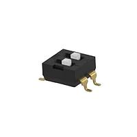 Alcoswitch - TE Connectivity 2454985-3 DIP Switches DIP, SMT, 2 pos, extended, gullwing, T/R