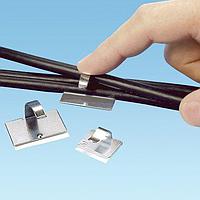 Panduit MACC62-A-D Cable Mounts Cord Clip, Metal Adh., .62" (15.8mm) Bun
