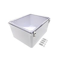 Hammond Manufacturing PJU201610CCL Electrical Enclosures NON MET LATCH CLR FEET