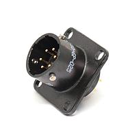 Amphenol Industrial PT02E-10-6P(025) Receptacles 6P Sz 10 Box Mnt Pin Receptacle Blk Zinc