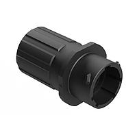 Amphenol SINE Systems RTS1BS12N4PHEC03R Receptacles Receptacle, Inline, 4 Position, Male, Shell Size 12, and End Cap with Individual Reduced Diameter Wire Sealing