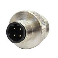 Amphenol Industrial HDM12RM05A1STM Straight RECP male 5way gold STR code A metal