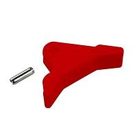 BIVAR CP-06 RD Card Ejectors PCB Card Ejector, 0.062 in. PCB Width, 1.13 in. Upturned Lever, Nylon, Red